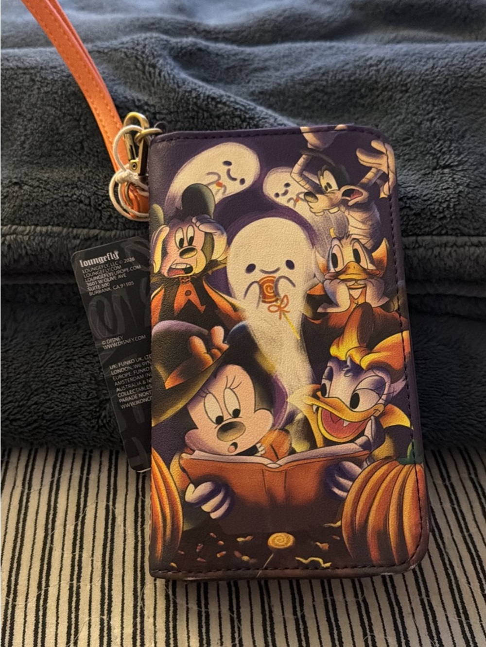 Loungefly Purple Halloween Disney Mini Backpack with Matching Wallet - Picture 4 of 6